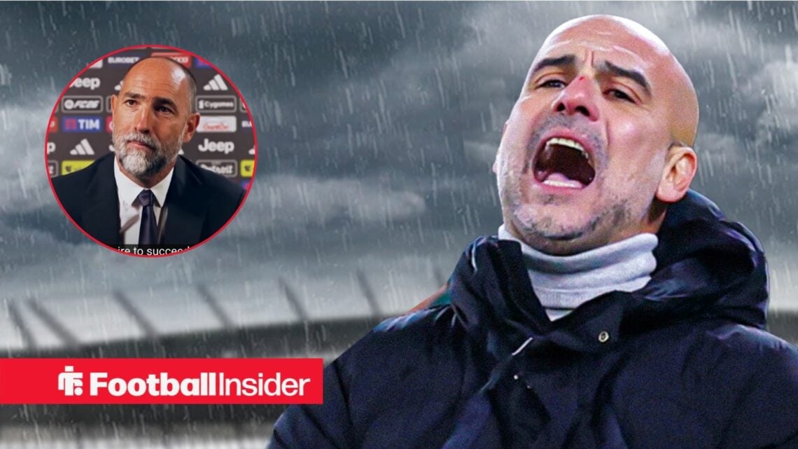 Pep Guardiola distressed at Man City with Juventus manager Igor Tudor