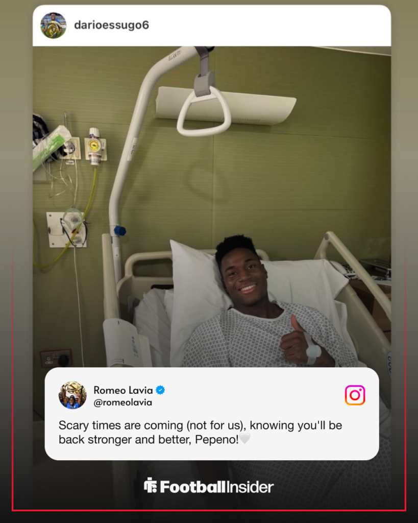 Dario Essugo at hospital