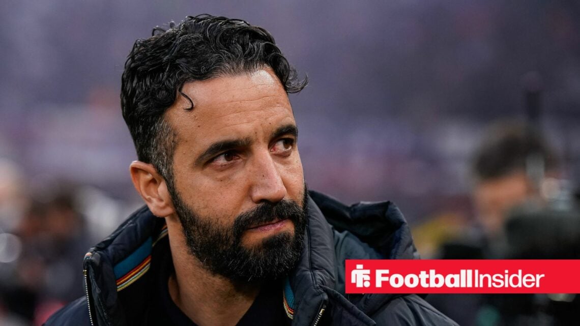 Ruben Amorim looking angry and defeated