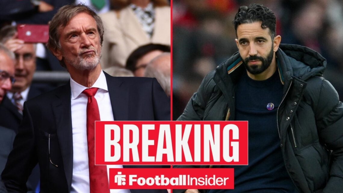 Sir Jim Ratcliffe in the stands and Ruben Amorim on the sidelines