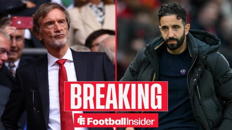 Sir Jim Ratcliffe in the stands and Ruben Amorim on the sidelines