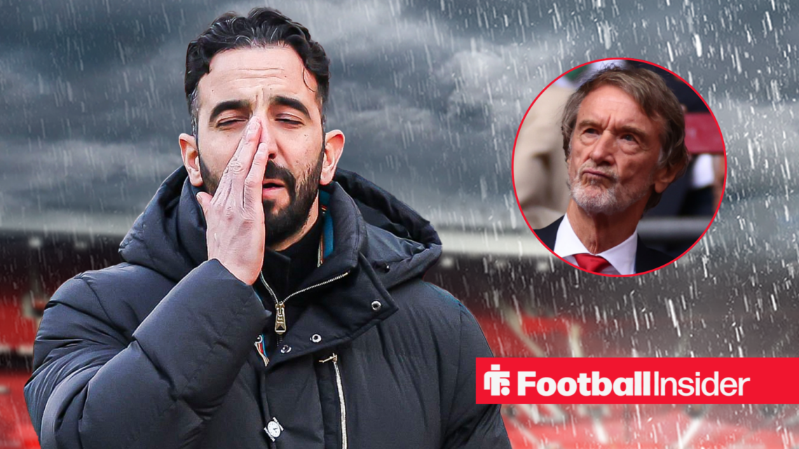 Man United manager Ruben Amorim upset, with owner Jim Ratcliffe right inset