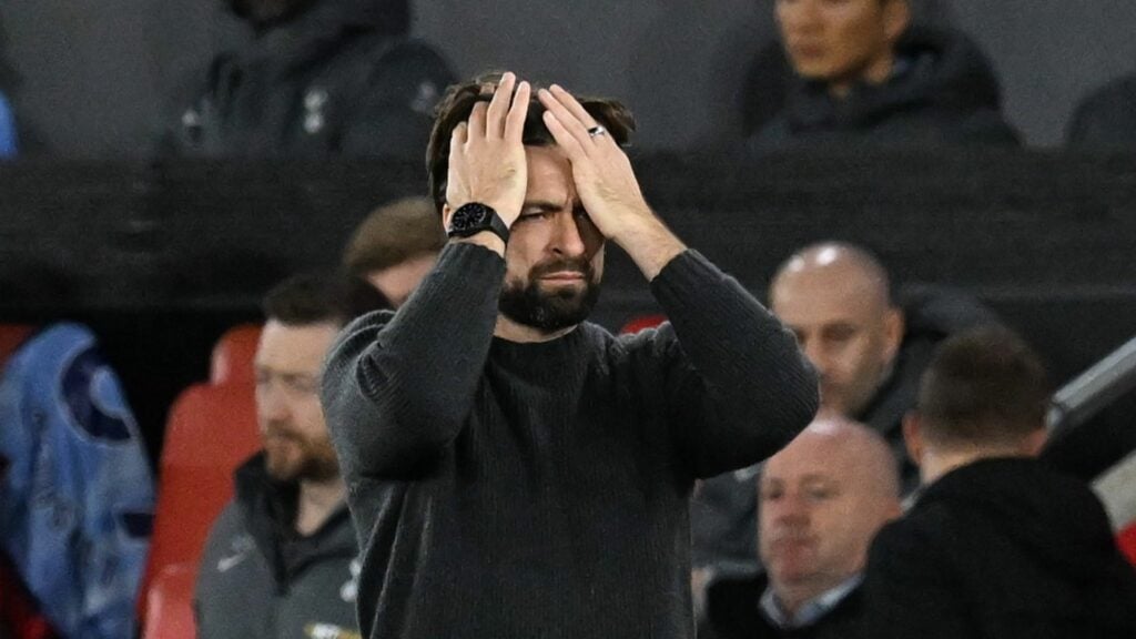 Russell Martin looking dejected on the Rangers touchline