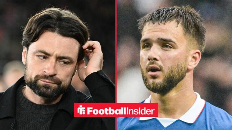 Russell Martin looking sheepish on the left tucking his hair behind his ear with Nico Raskin on the right looking hopeful