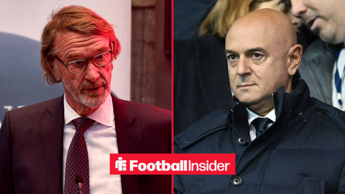 Sir Jim Ratcliffe alongside Daniel Levy
