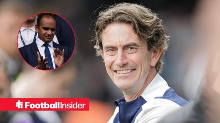 Thomas Frank smiling with Vinai Venkatesham included in a circular inset