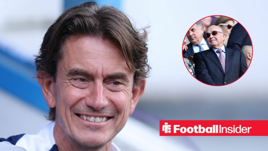 Thomas Frank smiling and Joe Lewis in inset