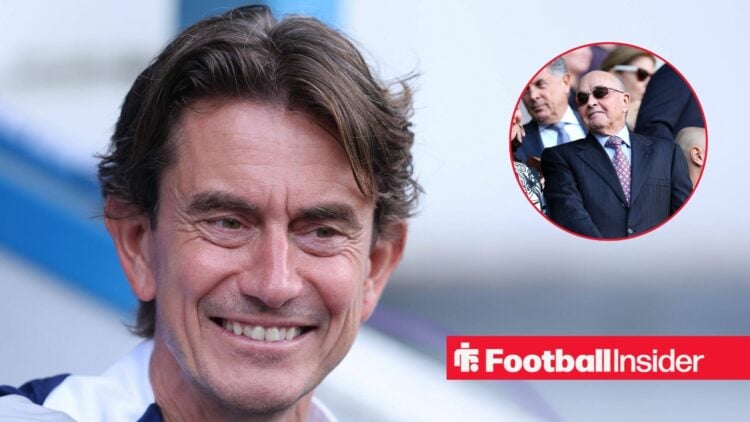 Thomas Frank smiling and Joe Lewis in inset