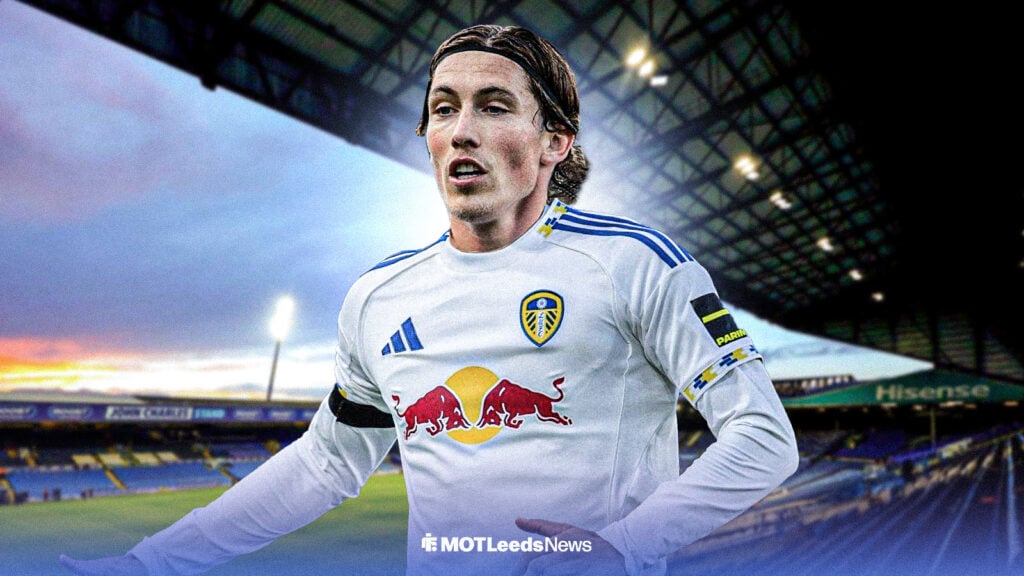 Harry Wilson in Leeds United's home kit