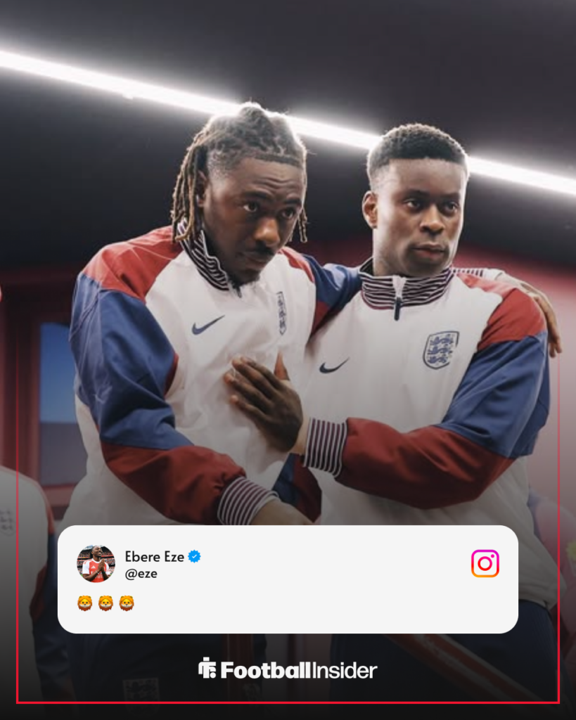 Eberechi Eze's Instagram post