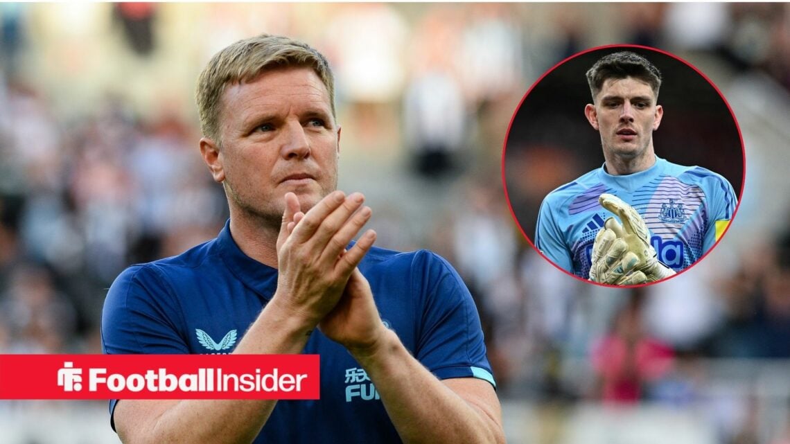 Eddie Howe applauds Newcaslte United fans after Arsenal defeat with Nick Pope inset
