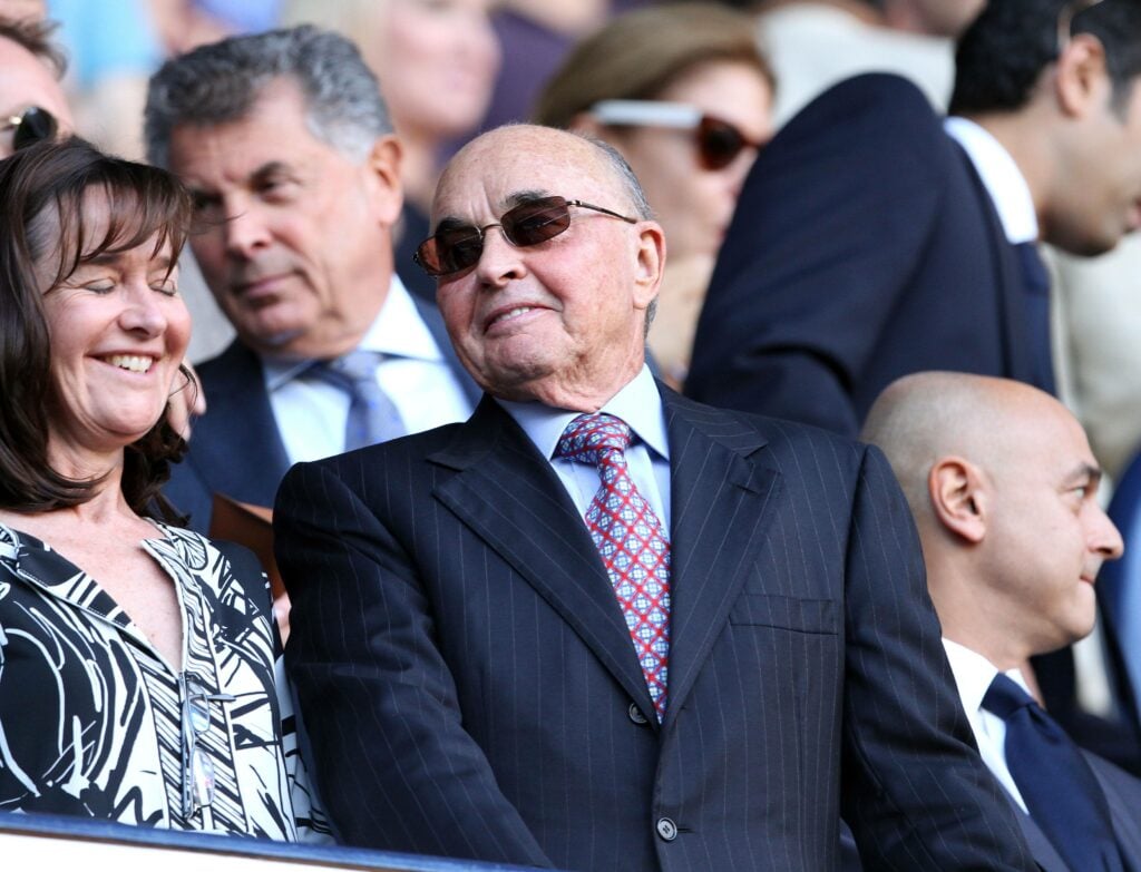 Former Tottenham owner Joe Lewis smiling