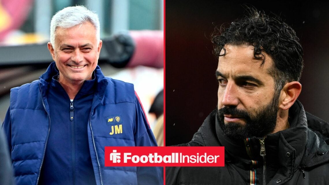 Jose Mourinho and Ruben Amorim