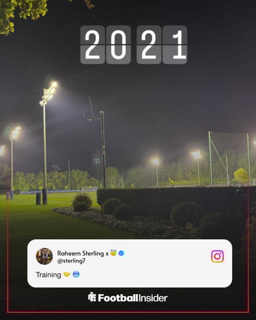 Raheem Sterling's Instagram story