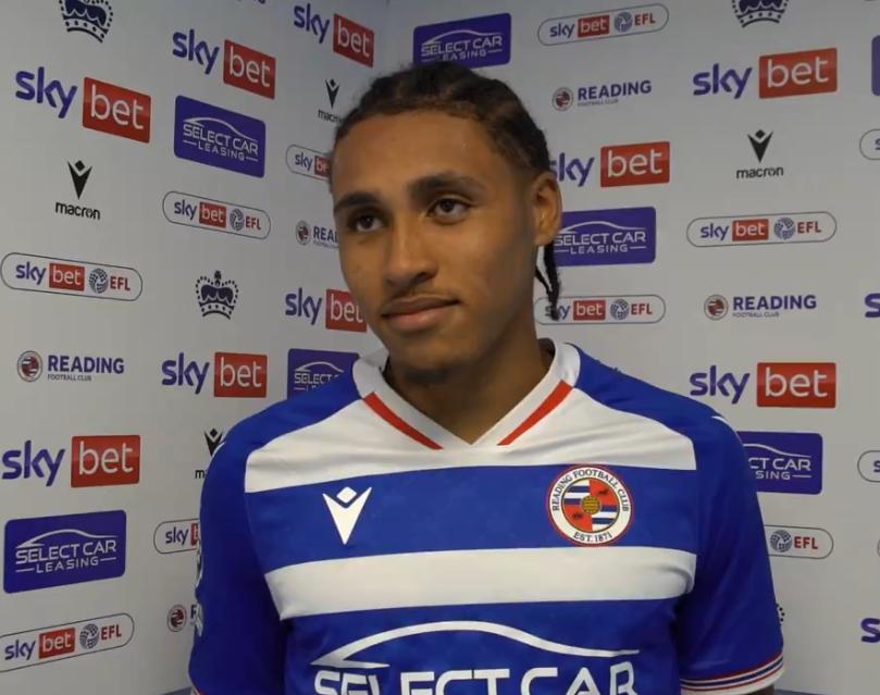 Tyler Sackey in a Reading shirt