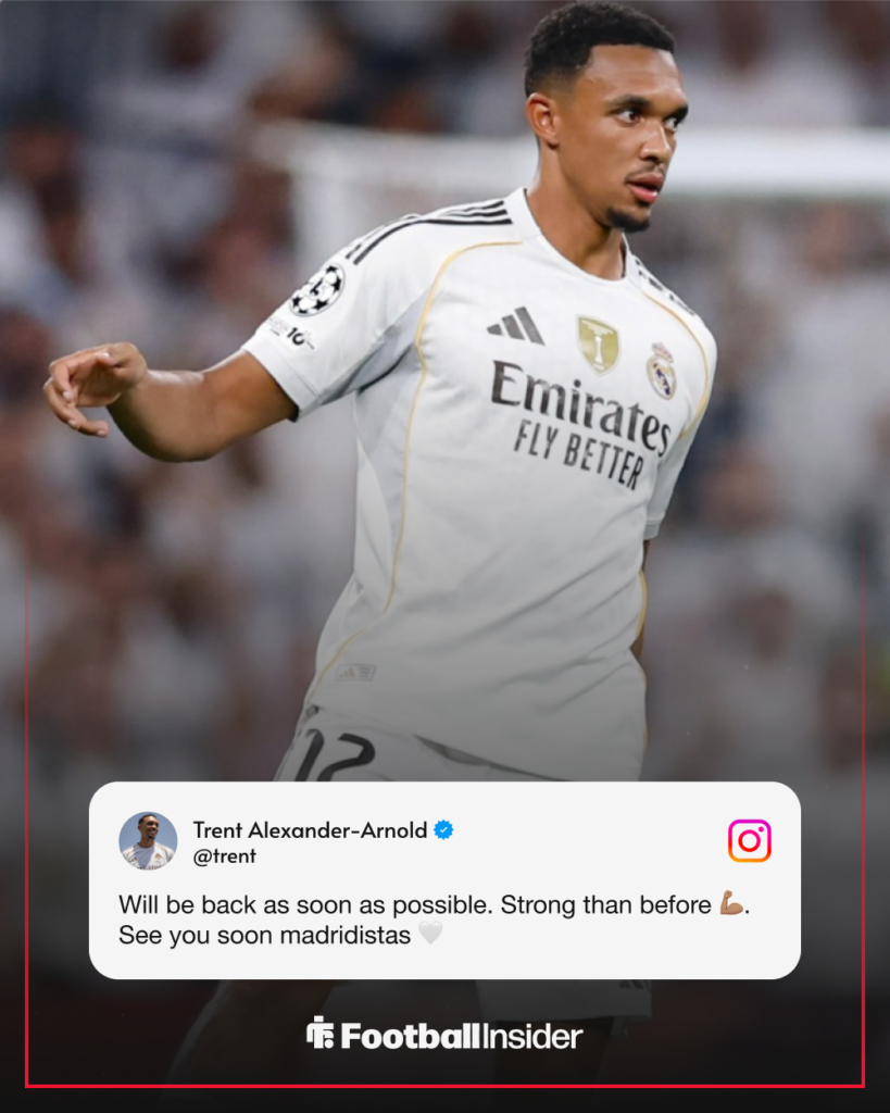 Trent Alexander-Arnold's Instagram story
