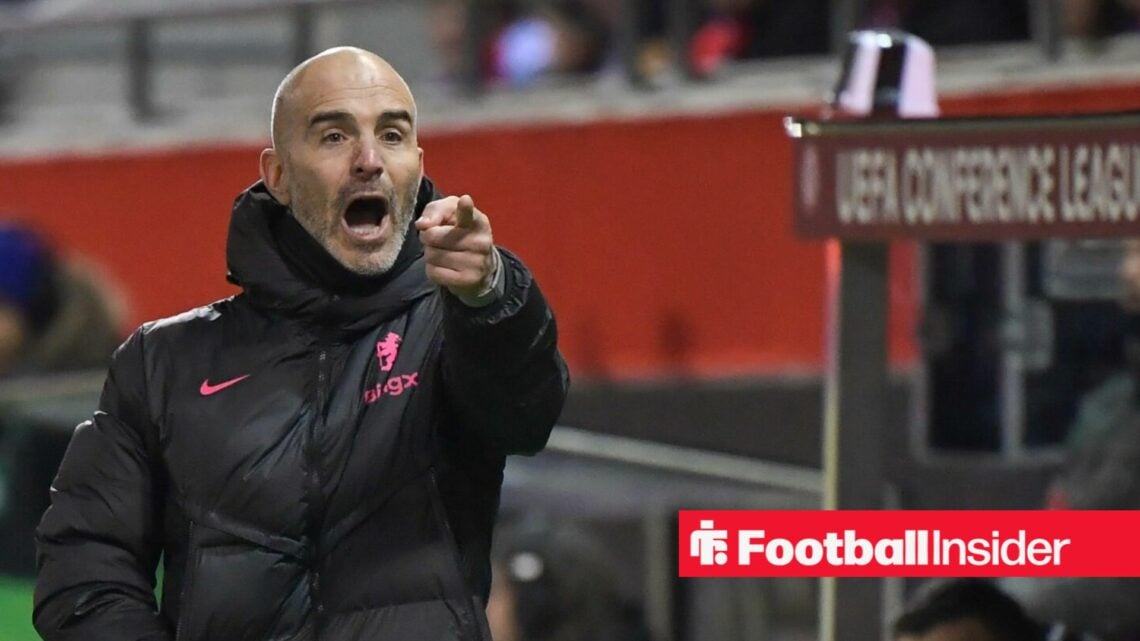 Enzo Maresca points from the Chelsea touchline