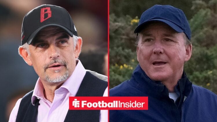 Alan Pace wearing a baseball cap alongside Dan Friedkin wearing a baseball cap