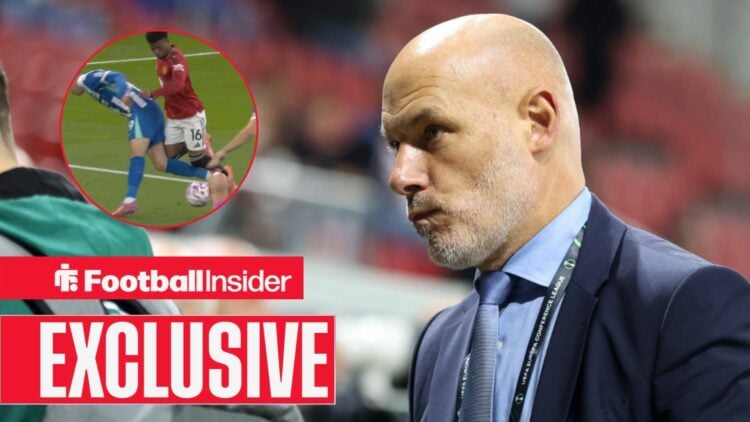 Amad foul vs Brighton and Howard Webb