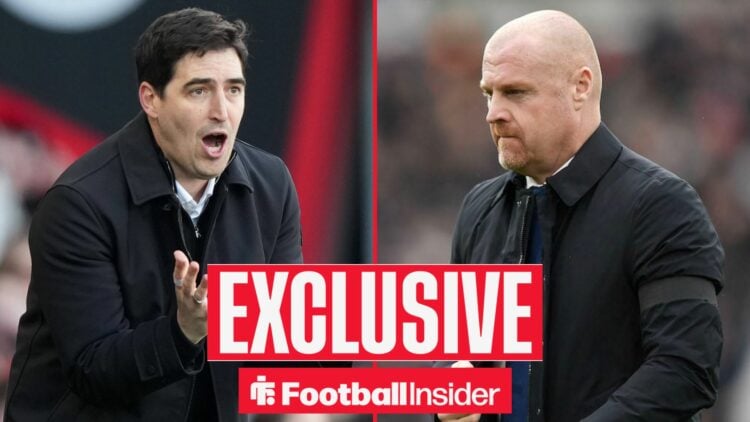 Andoni Iraola and Sean Dyche side-by-side