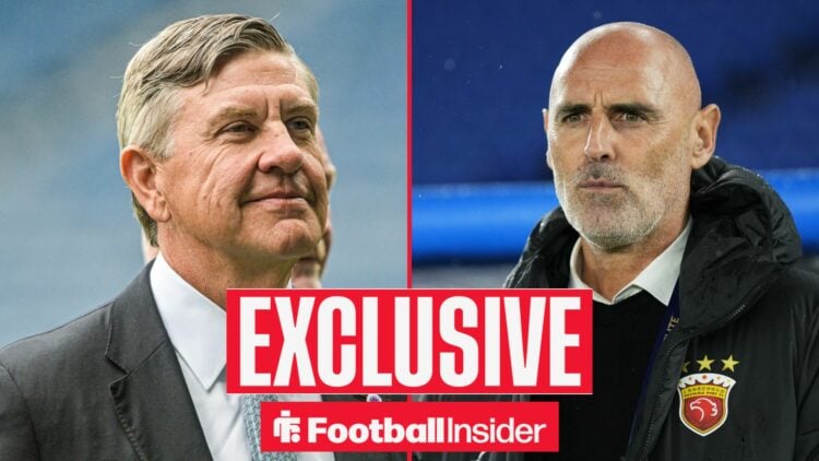 Rangers owner Andrew Cavenagh alongside Kevin Muscat