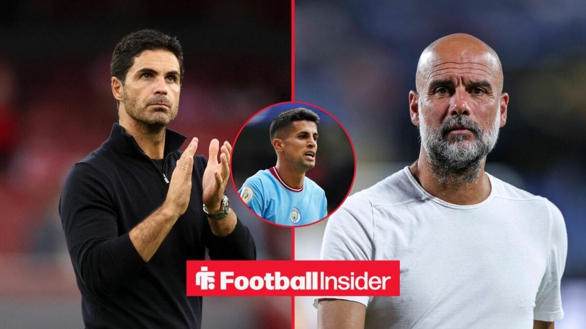 Mikel Arteta and Pep Guardiola split with Joao Cancelo inset