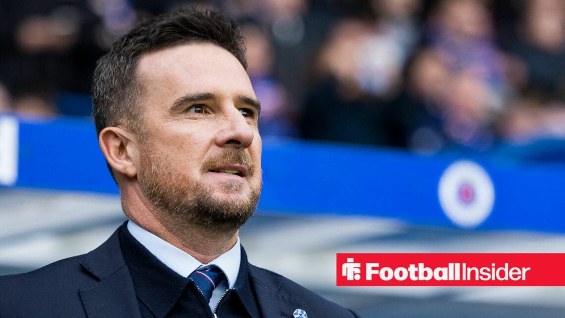 Barry Ferguson in the Rangers dugout