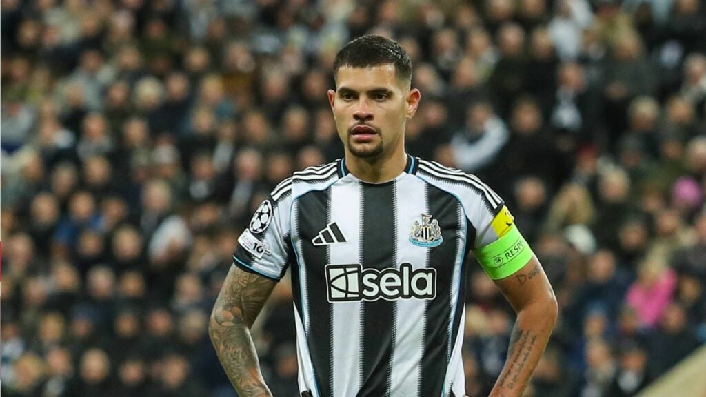 Bruno Guimaraes in action for Newcastle United