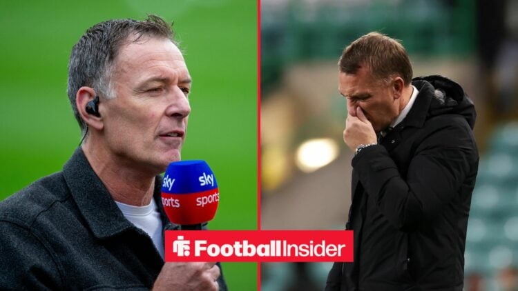 Celtic legend Chris Sutton alongside Celtic manager Brendan Rodgers