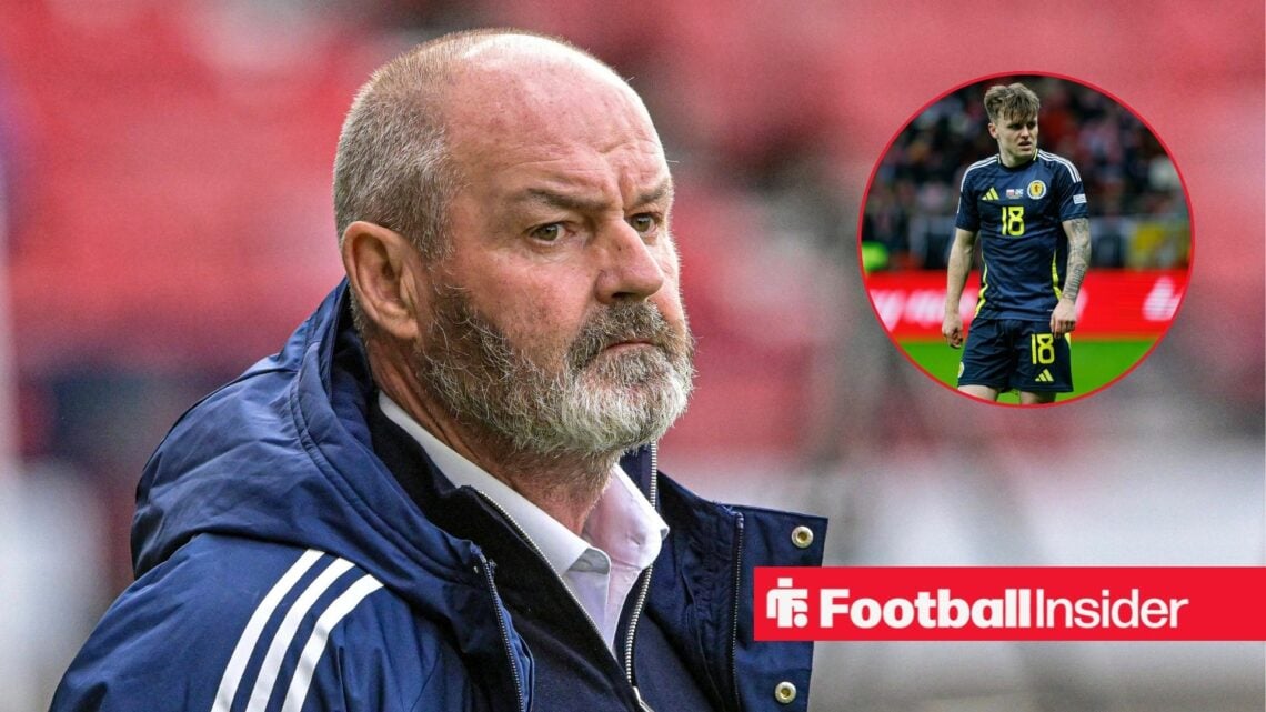 Scotland manager Steve Clarke with Ben Doak inset