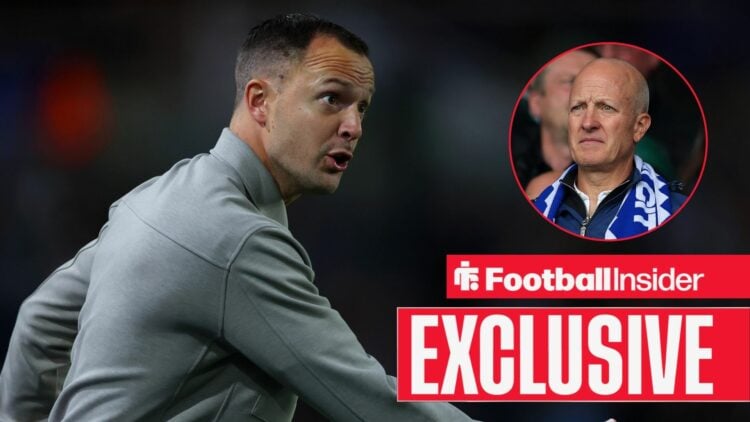 Chris Davies next to a circular inset of Tom Wagner