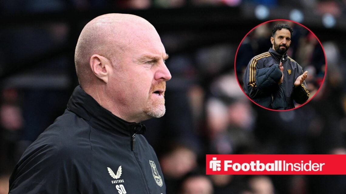 Nottingham Forest's Sean Dyche with Man United boss Ruben Amorim inset