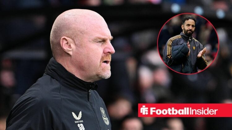 Nottingham Forest's Sean Dyche with Man United boss Ruben Amorim inset