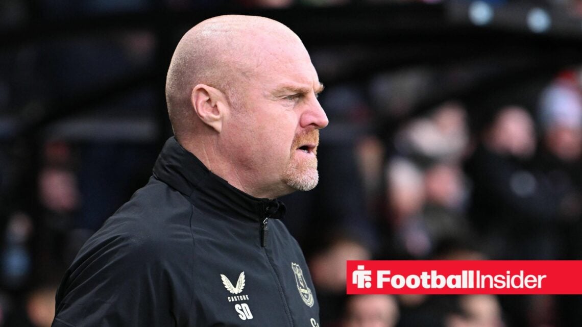 Sean Dyche looks on