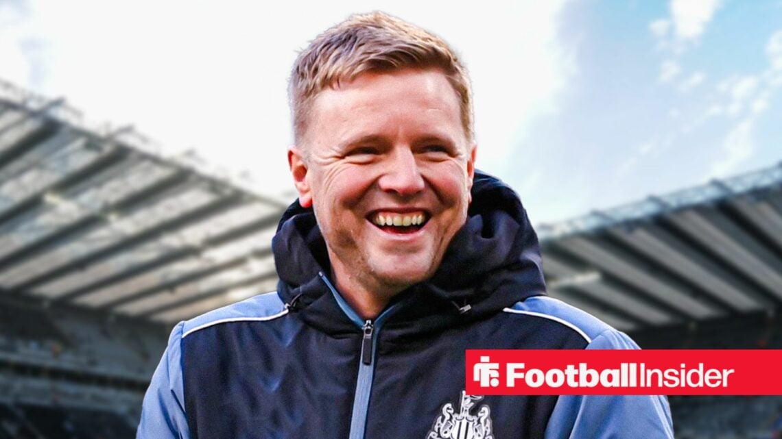 Newcastle United boss Eddie Howe smiling
