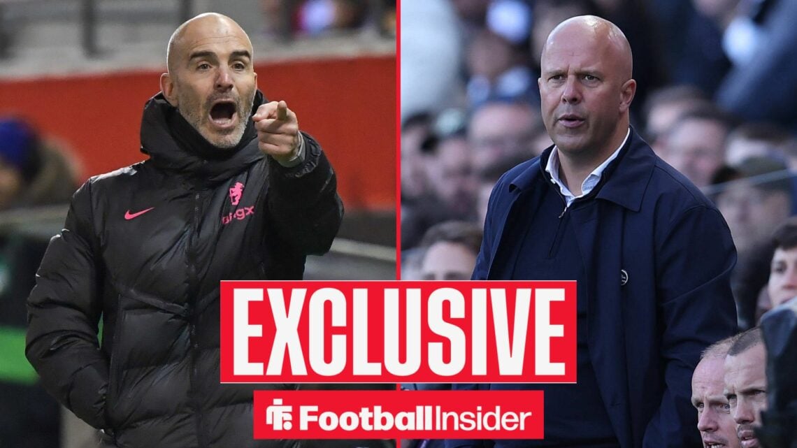 Enzo Maresca and Arne Slot on the sidelines
