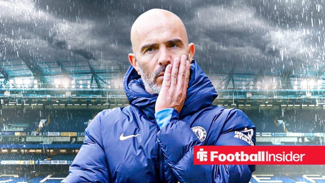 Chelsea boss Enzo Maresca looking concerned at Stamford Bridge