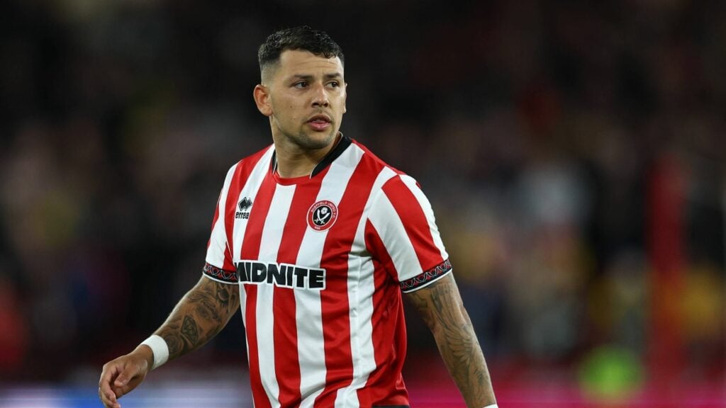 Gustavo Hamer in action for Sheffield United