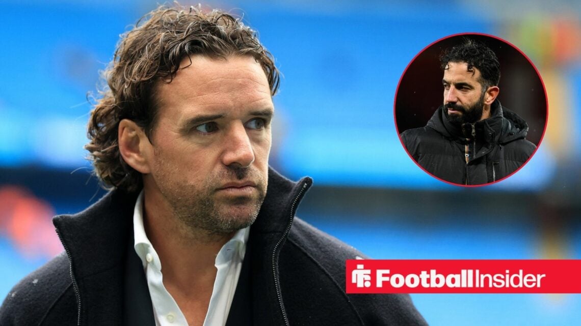 Owen Hargreaves with an inset of Man United boss Ruben Amorim