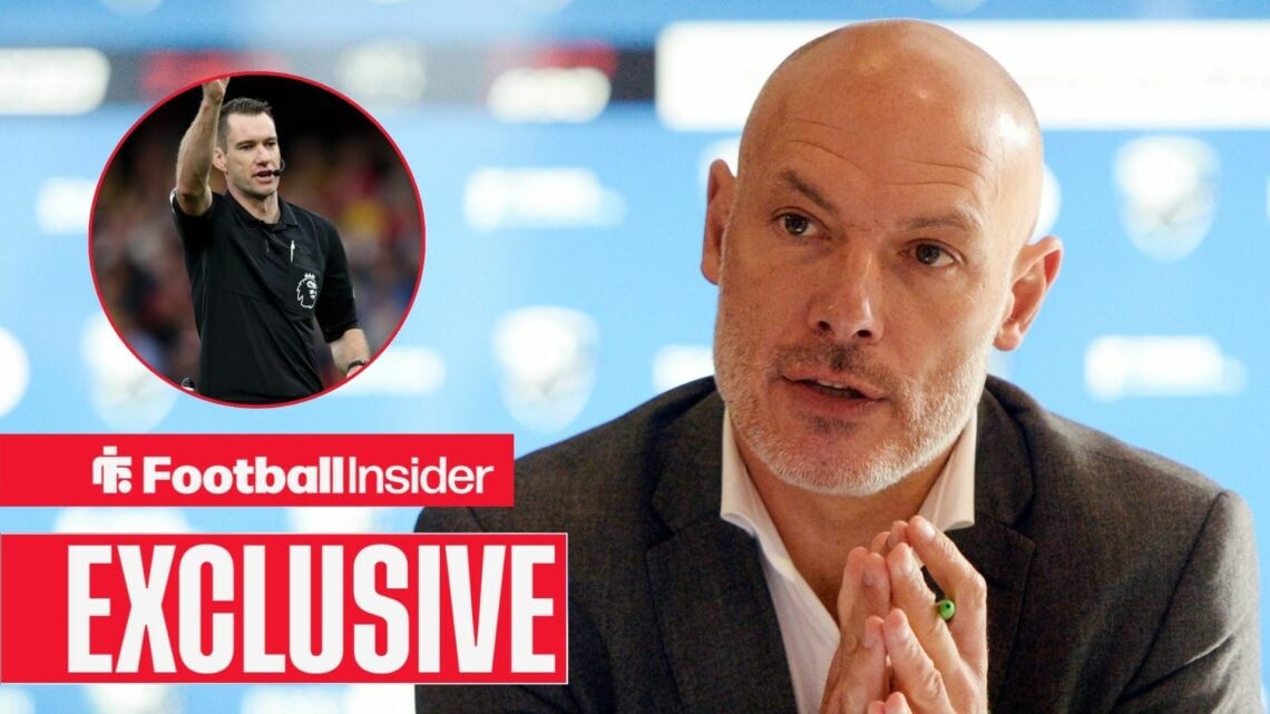 Howard Webb, Jarred Gillett in a circular inset