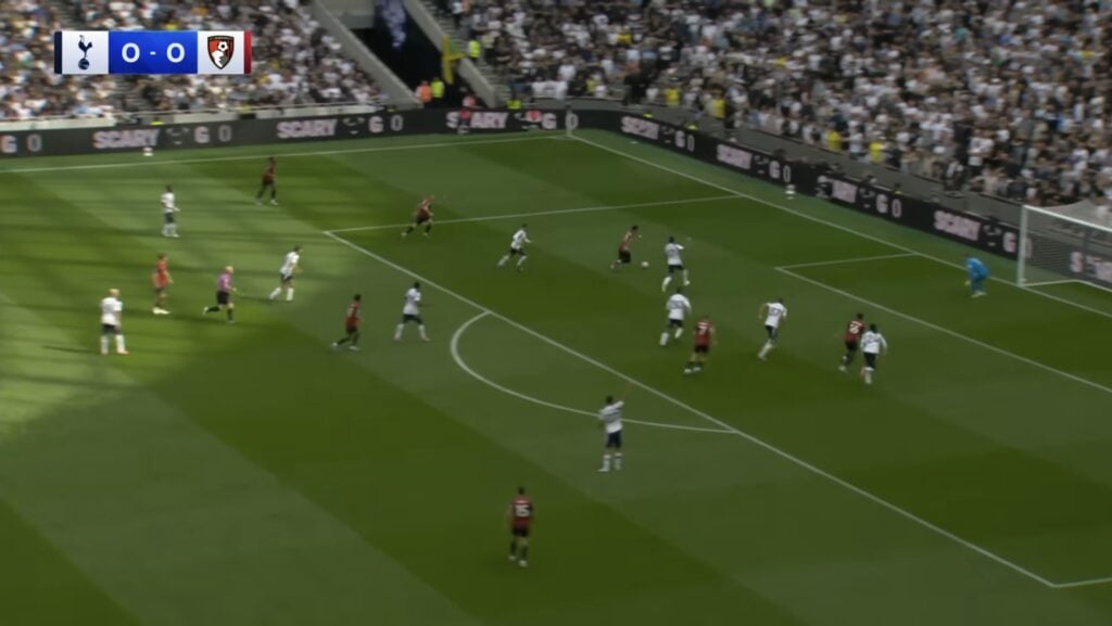 Evanilson goal vs Tottenham