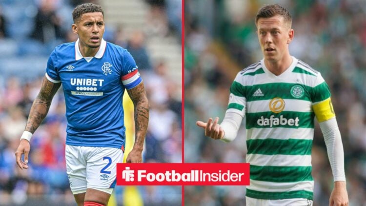 Rangers captain James Tavernier alongside Celtic captain Callum McGregor