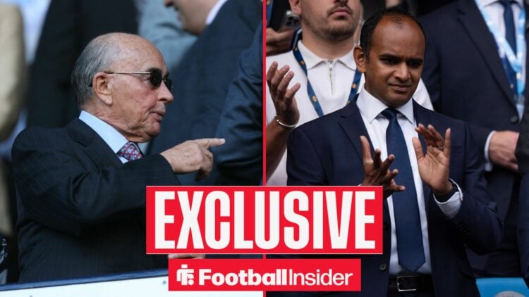 Spurs owner Joe Lewis alongside Vinai Venkatesham