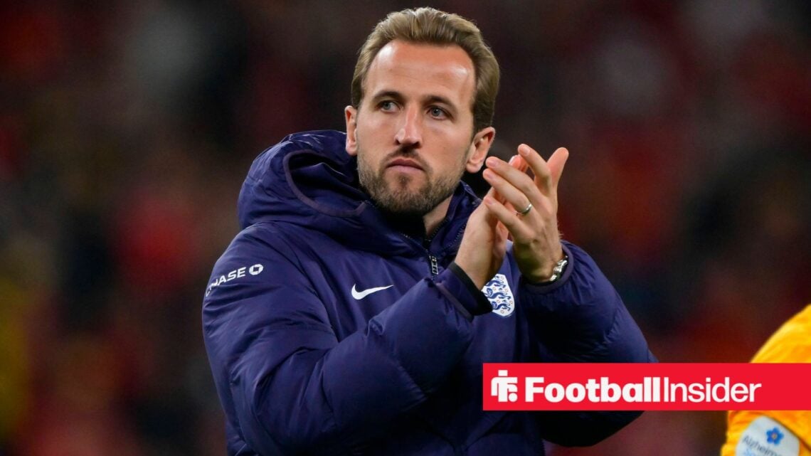 Harry Kane clapping in England jacket