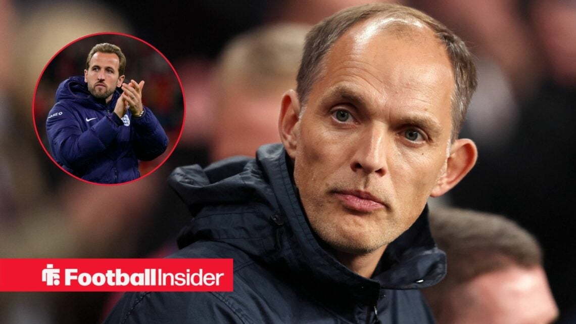 England manager Thomas Tuchel with Harry Kane inset