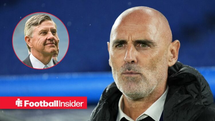 Kevin Muscat alongside a circular inset of Andrew Cavenagh