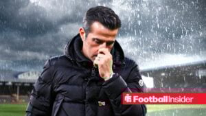 Fulham manager Marco Silva against a gloomy Craven Cottage
