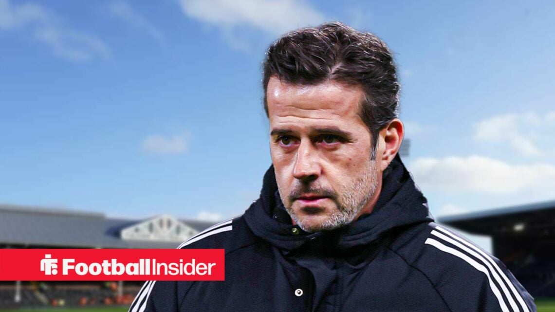 Marco Silva looking depressed in front of Craven Cottage