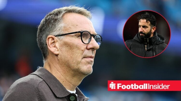 Paul Merson with Man United boss Ruben Amorim inset