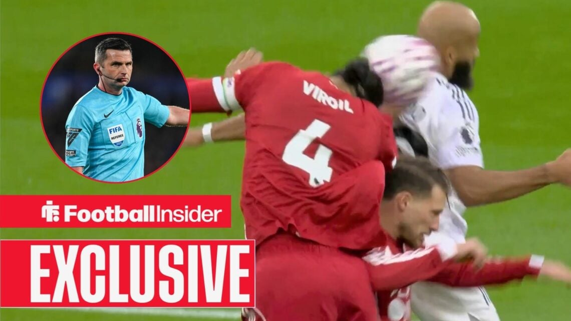 Alexis Mac Allister injured in Liverpool vs Man United, Michael Oliver in a circular inset